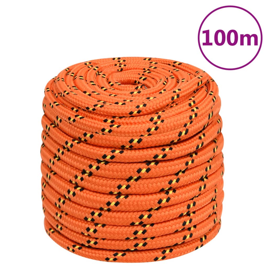 Brodski konop narančasti 16 mm 100 m od polipropilena