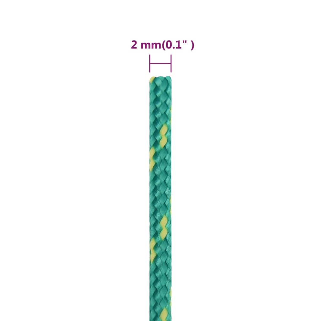 Brodski konop zeleni 2 mm 100 m od polipropilena