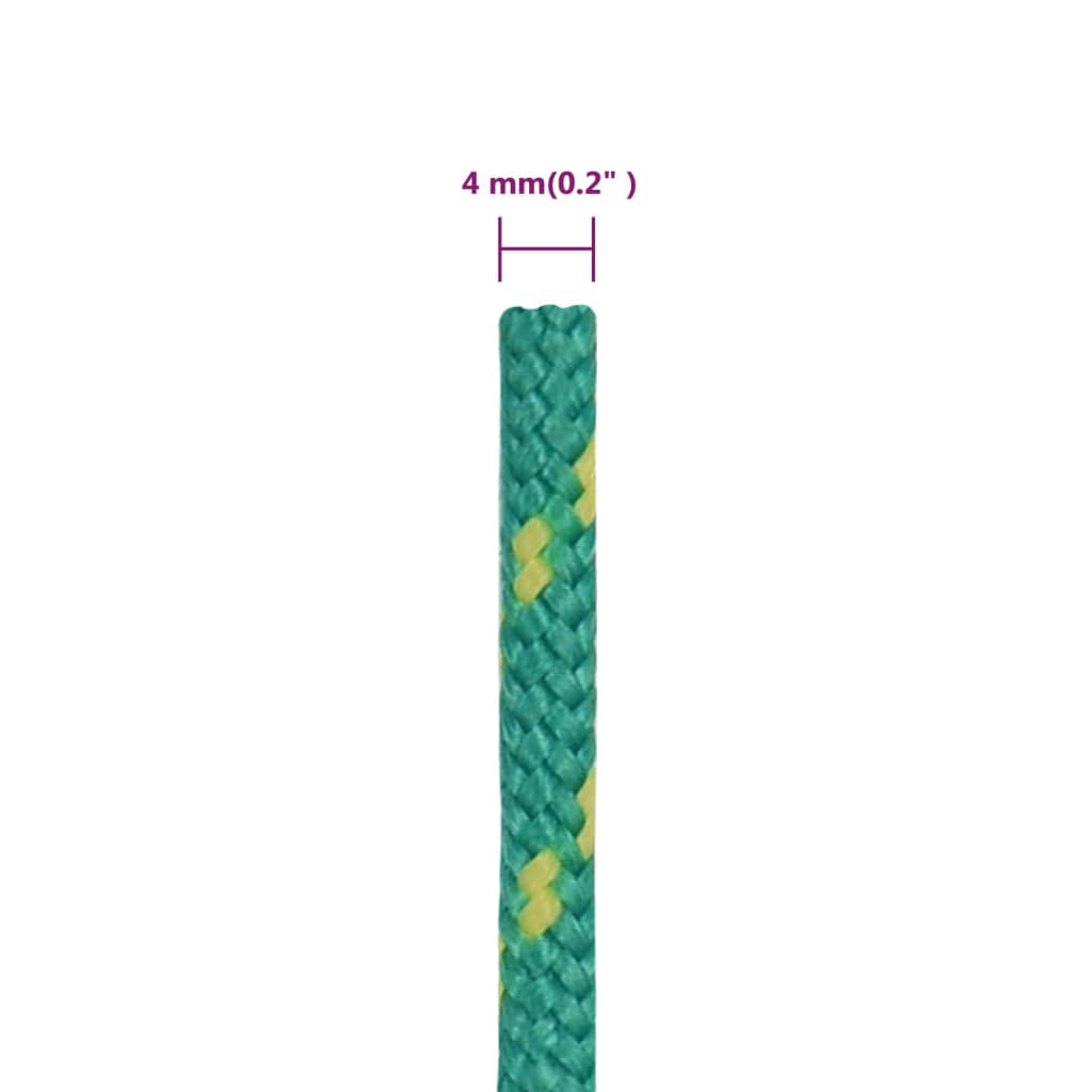 Brodski konop zeleni 4 mm 50 m od polipropilena