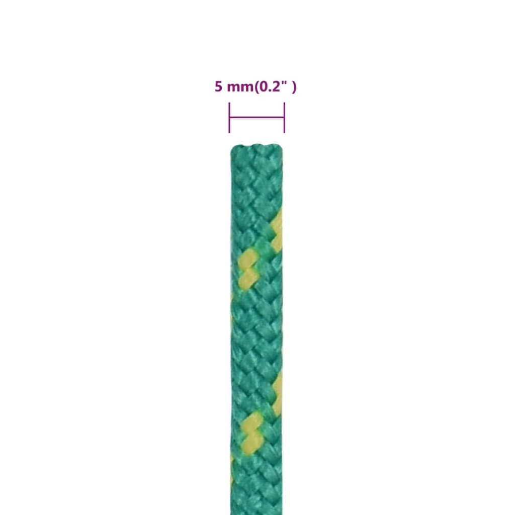 Brodski konop zeleni 5 mm 25 m od polipropilena