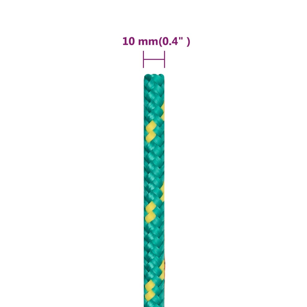 Brodski konop zeleni 10 mm 25 m od polipropilena
