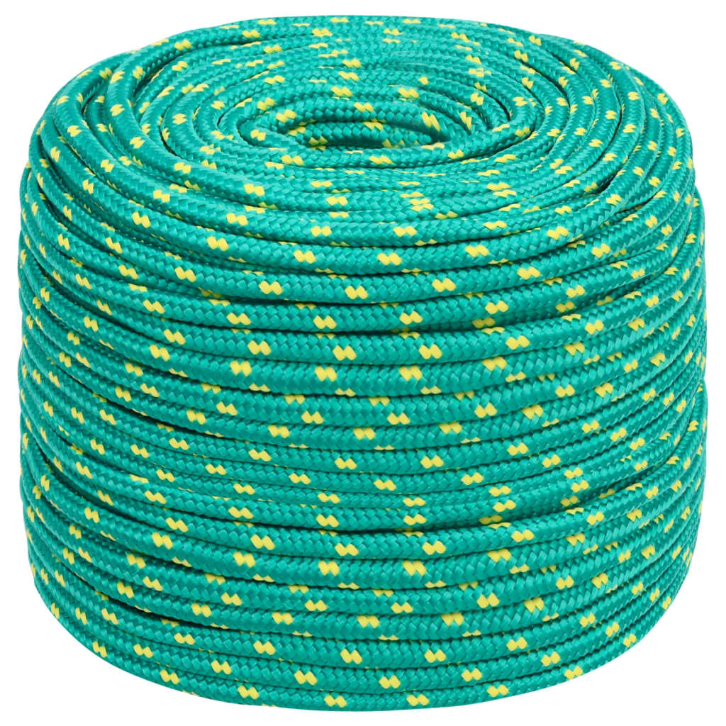 Brodski konop zeleni 10 mm 100 m od polipropilena