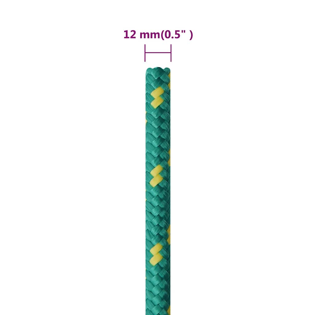 Brodski konop zeleni 12 mm 25 m od polipropilena