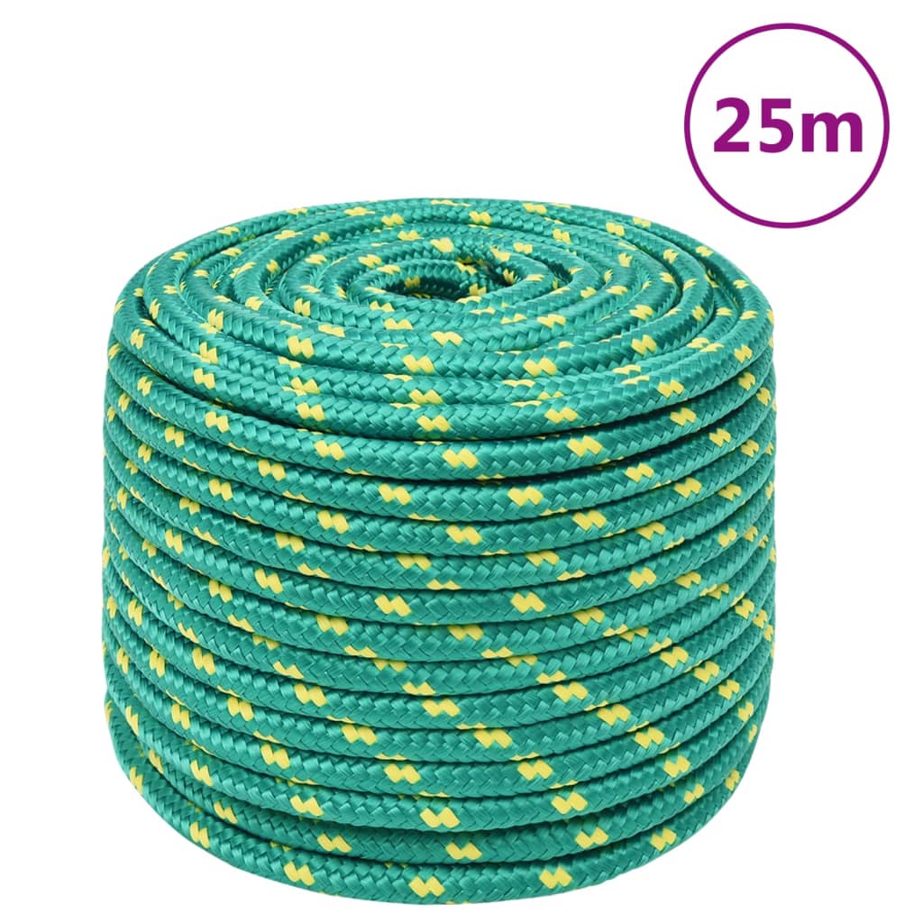 Brodski konop zeleni 14 mm 25 m od polipropilena