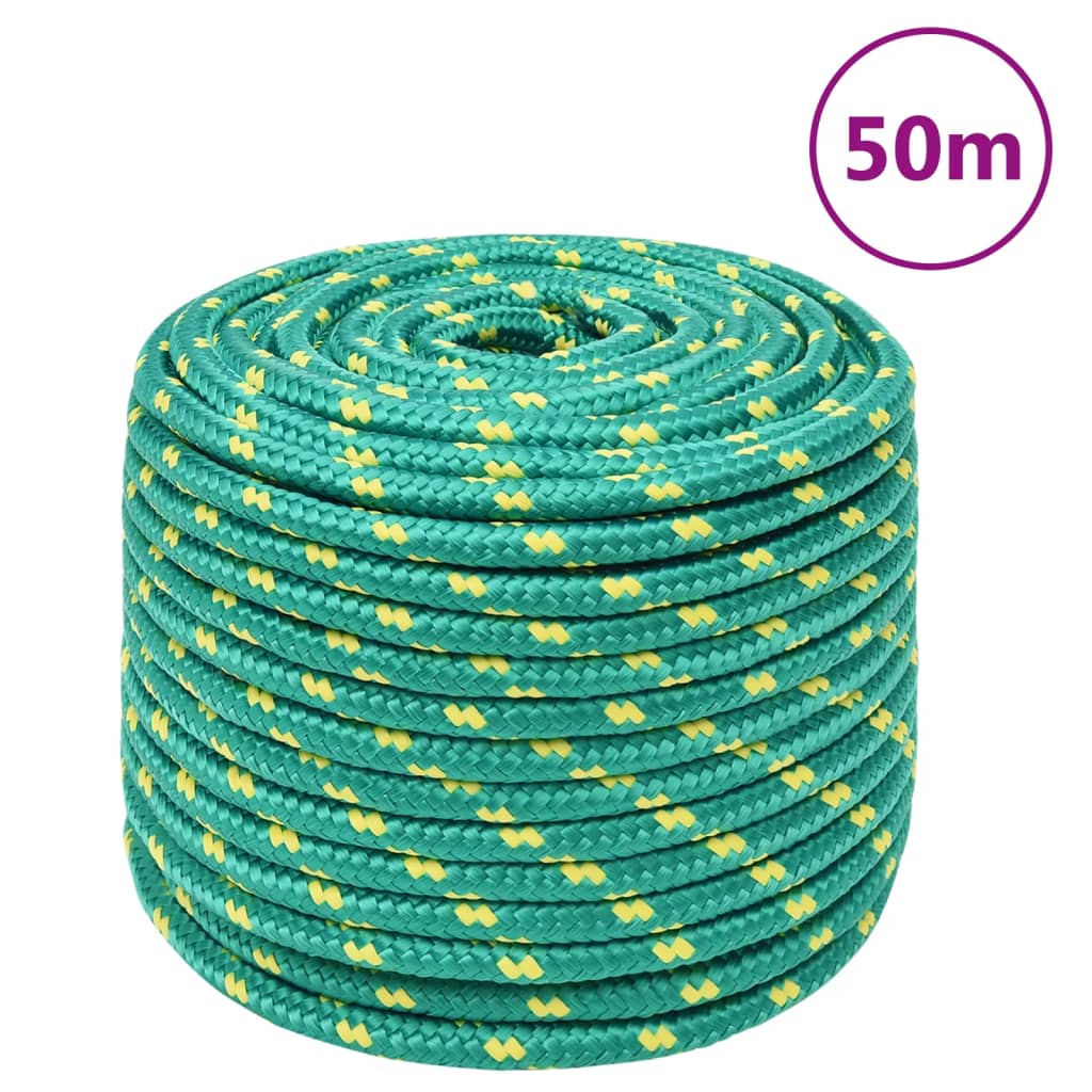 Brodski konop zeleni 14 mm 50 m od polipropilena
