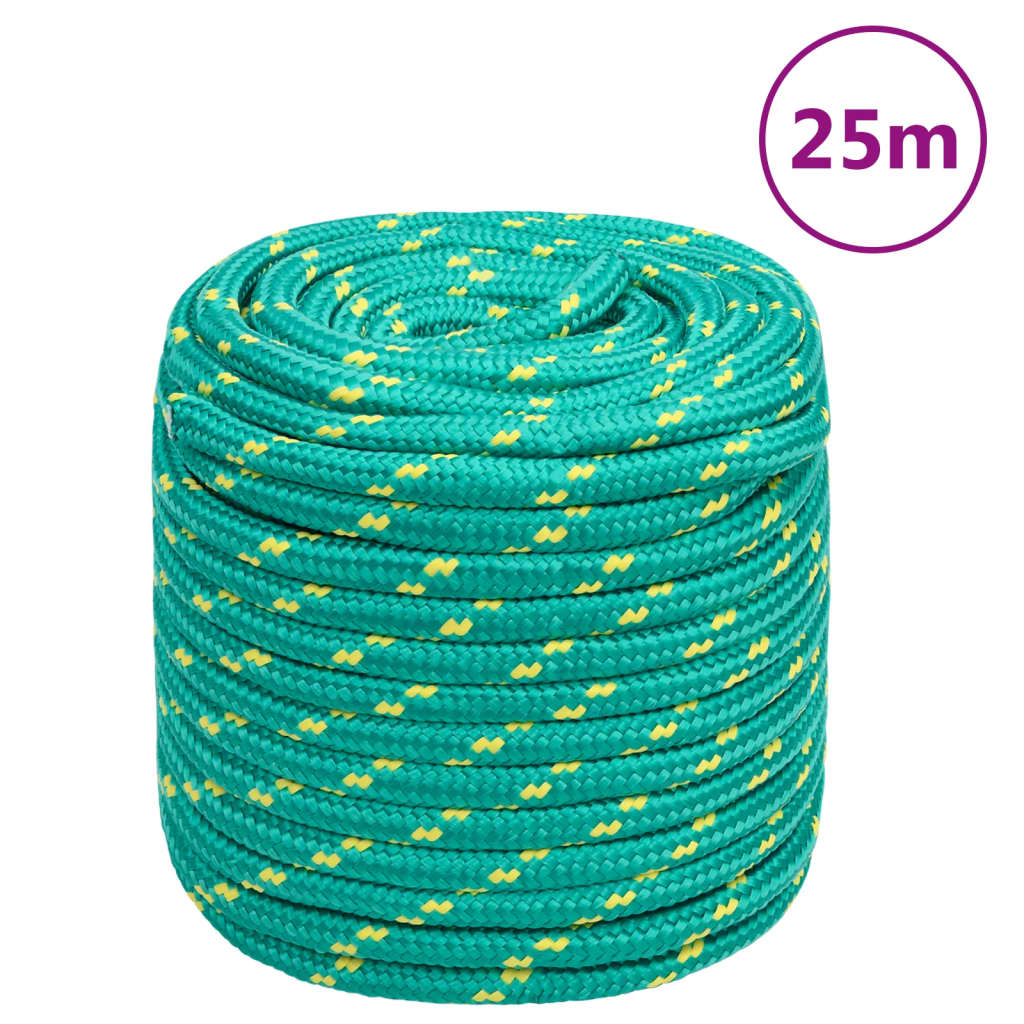 Brodski konop zeleni 16 mm 25 m od polipropilena