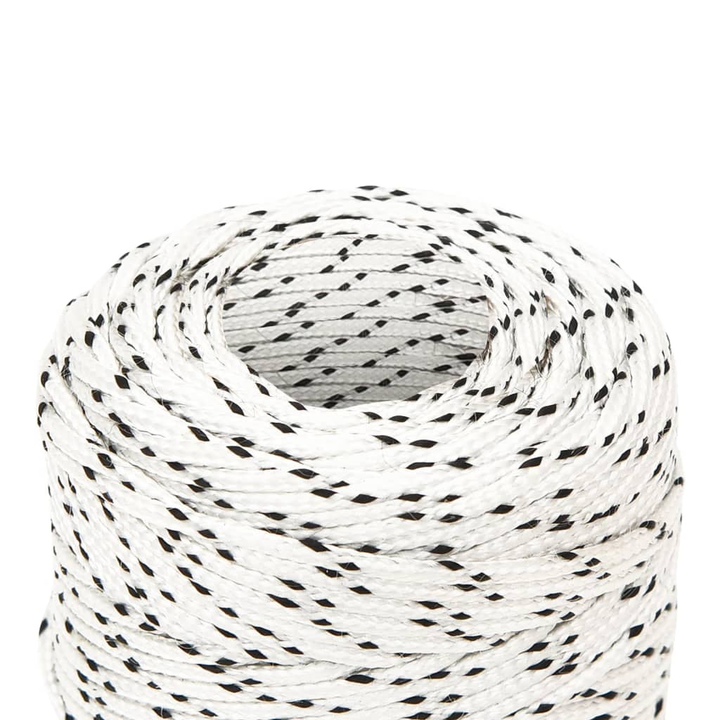 Pleteni brodski konop bijeli 2 mm x 500 m poliesterski