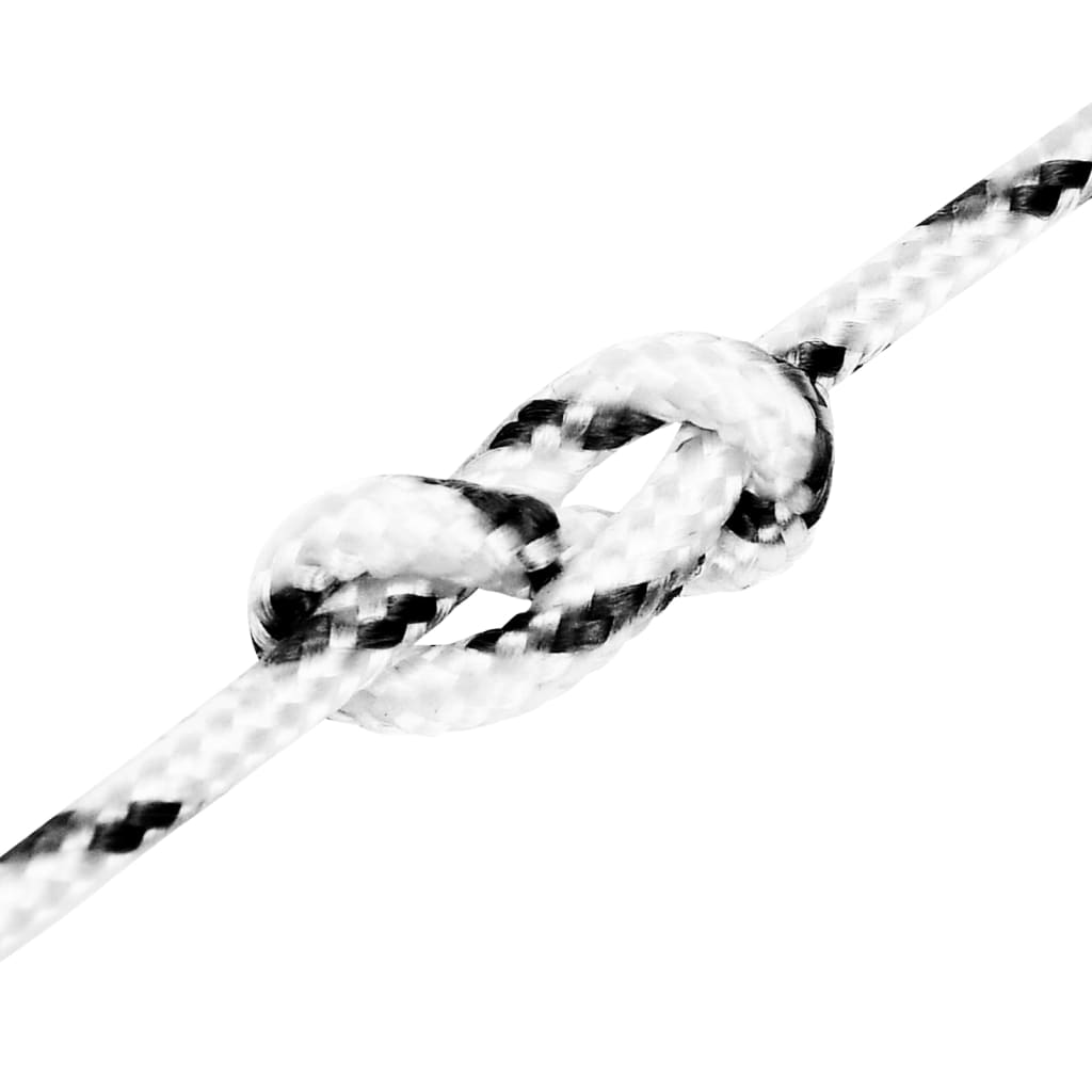 Pleteni brodski konop bijeli 5 mm x 25 m poliesterski