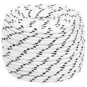 Pleteni brodski konop bijeli 14 mm x 250 m poliesterski