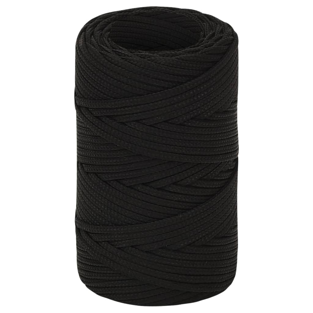 Radno uže crno 2 mm 250 m poliestersko