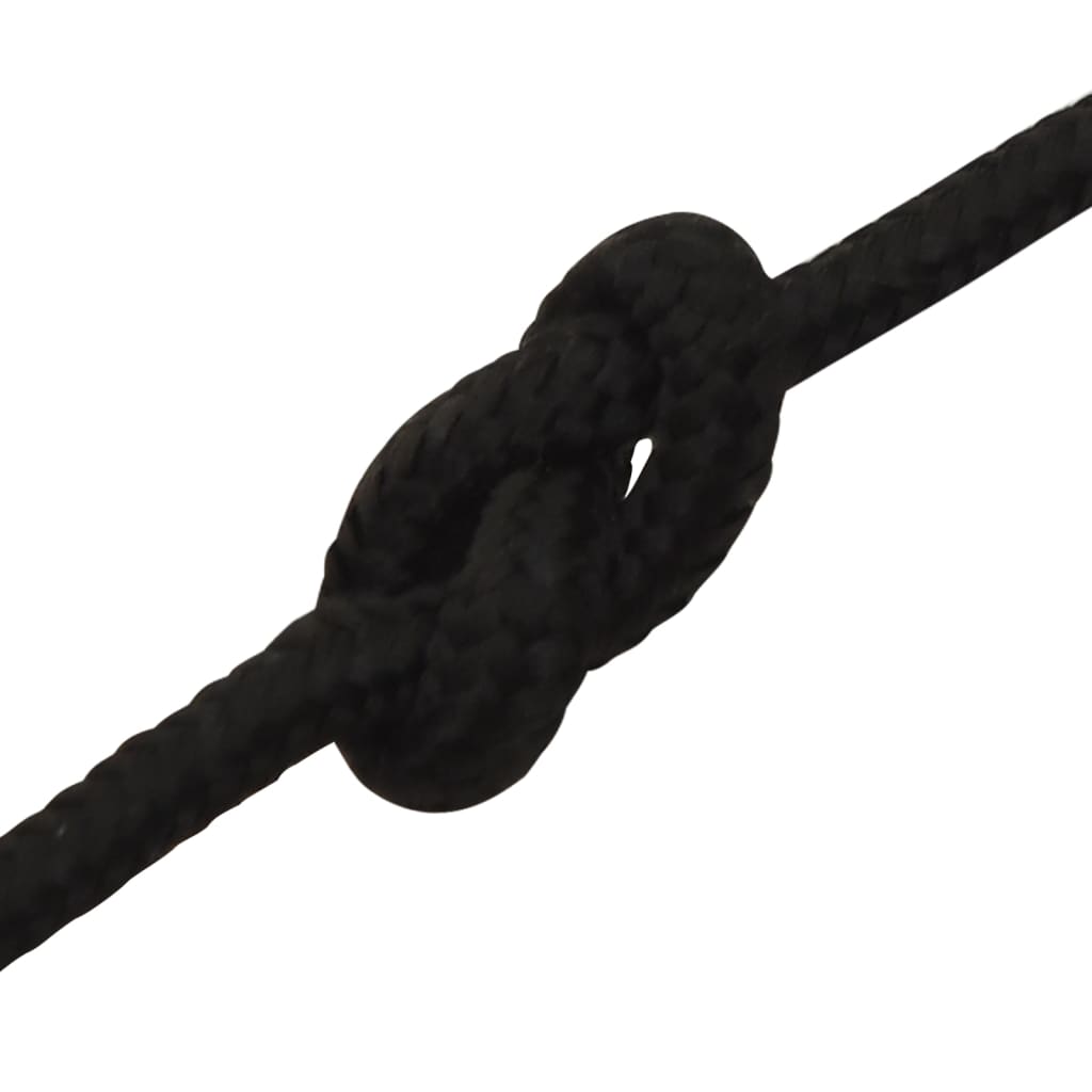 Radno uže crno 3 mm 50 m poliestersko
