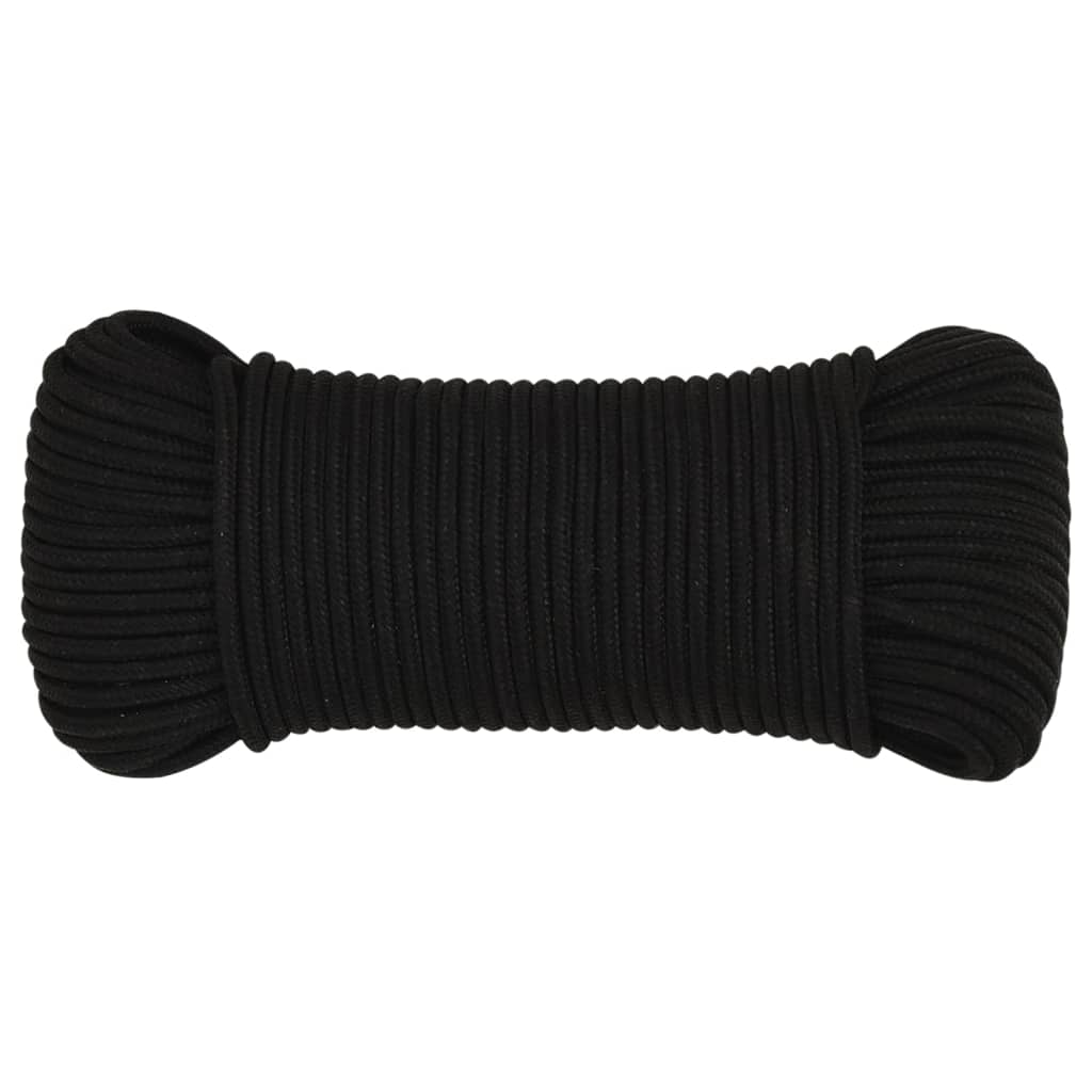 Radno uže crno 3 mm 500 m poliestersko