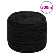 Radno uže crno 6 mm 500 m poliestersko