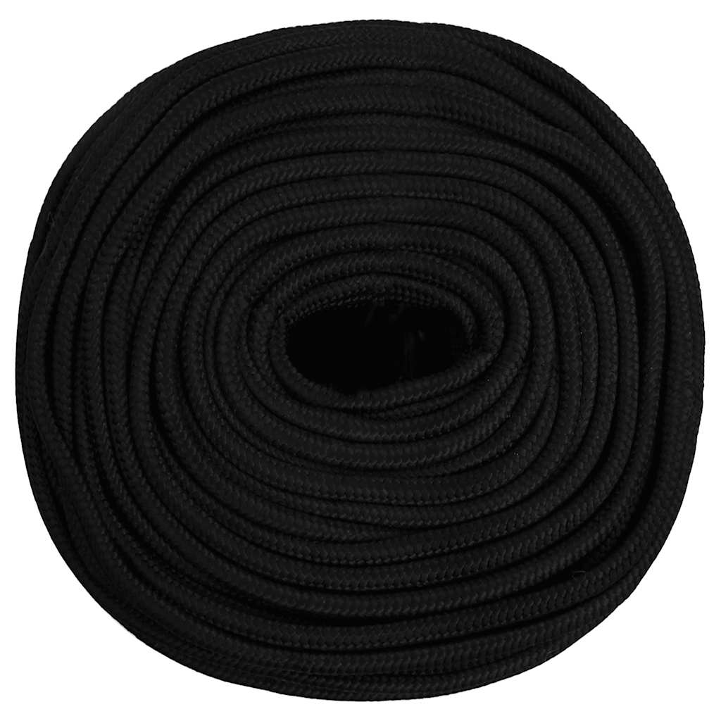 Radno uže crno 6 mm 500 m poliestersko