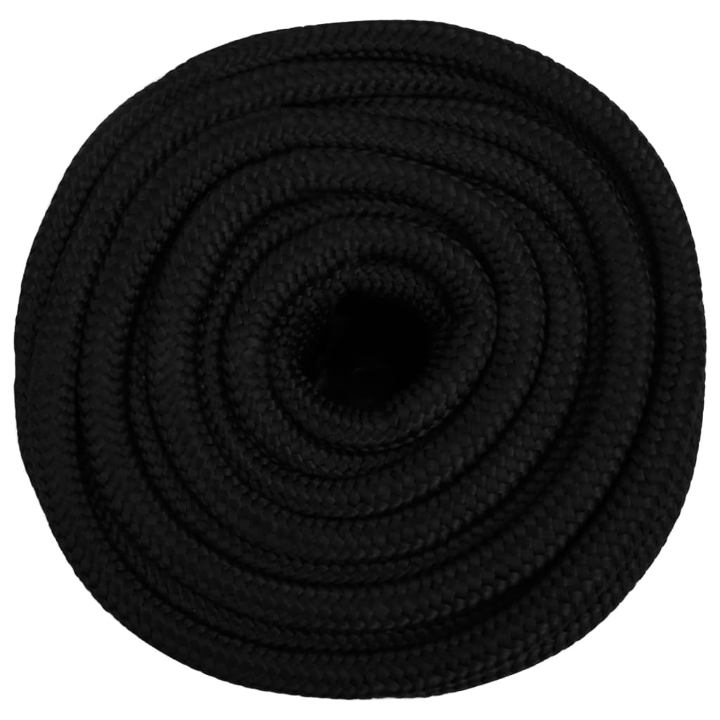 Radno uže crno 18 mm 25 m poliestersko
