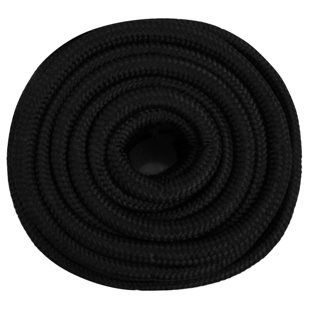 Radno uže crno 20 mm 25 m poliestersko