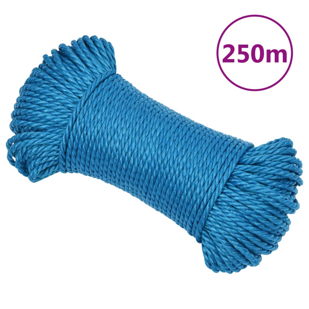 Radno uže plavi 8 mm 250 m od polipropilena