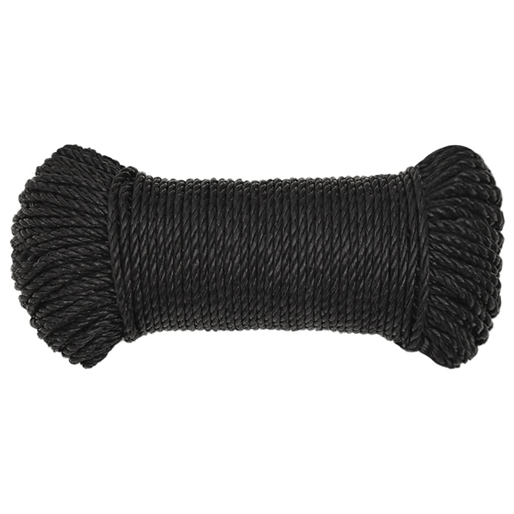 Radno uže crni 3 mm 250 m od polipropilena