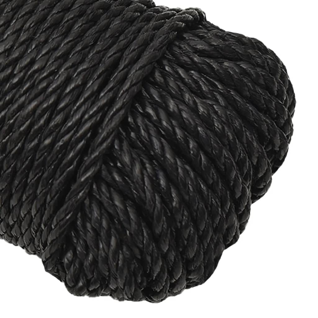 Radno uže crni 8 mm 250 m od polipropilena