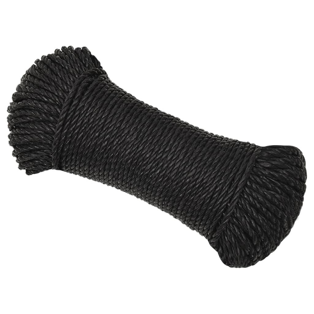 Radno uže crni 8 mm 500 m od polipropilena
