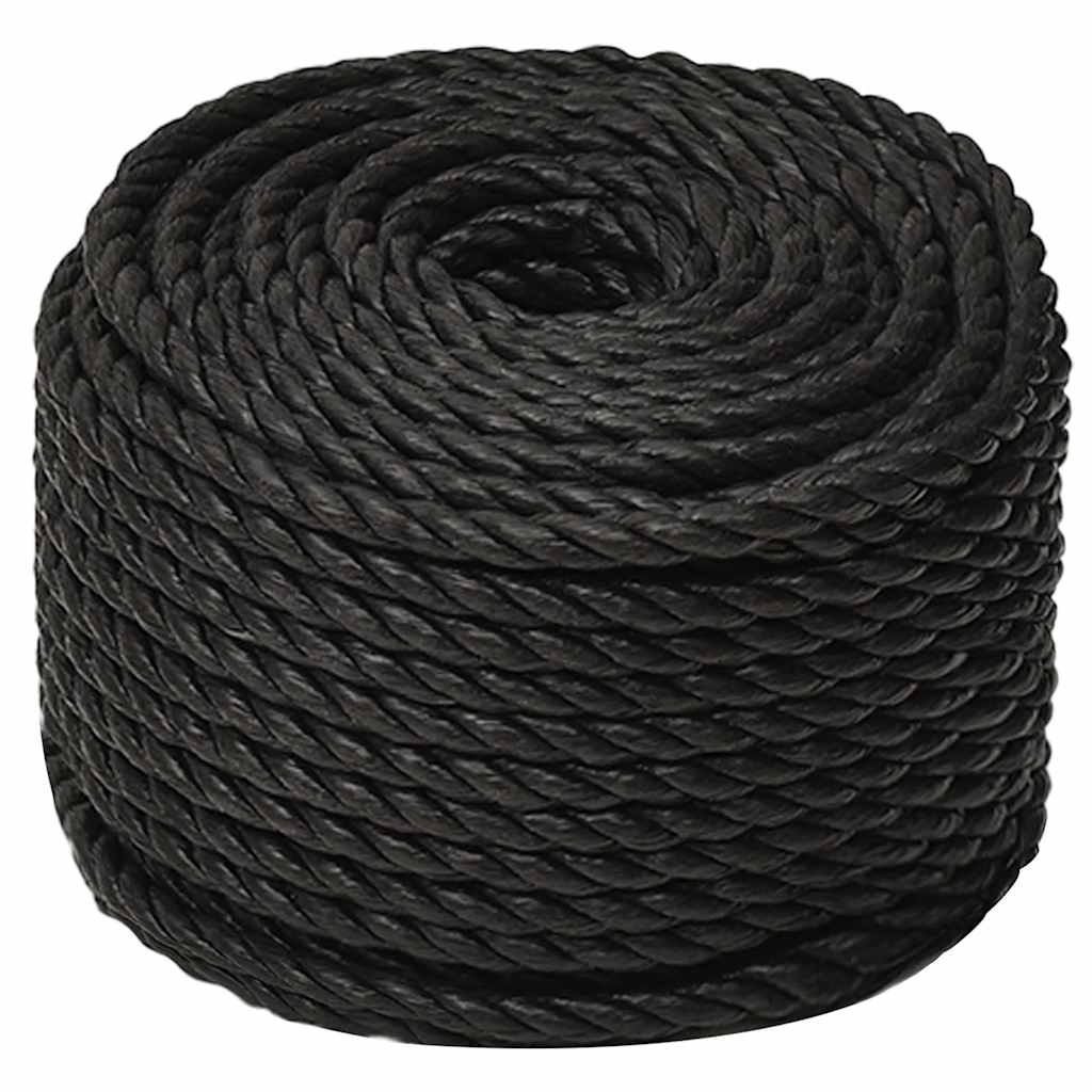 Radno uže crno 10 mm 50 m od polipropilena