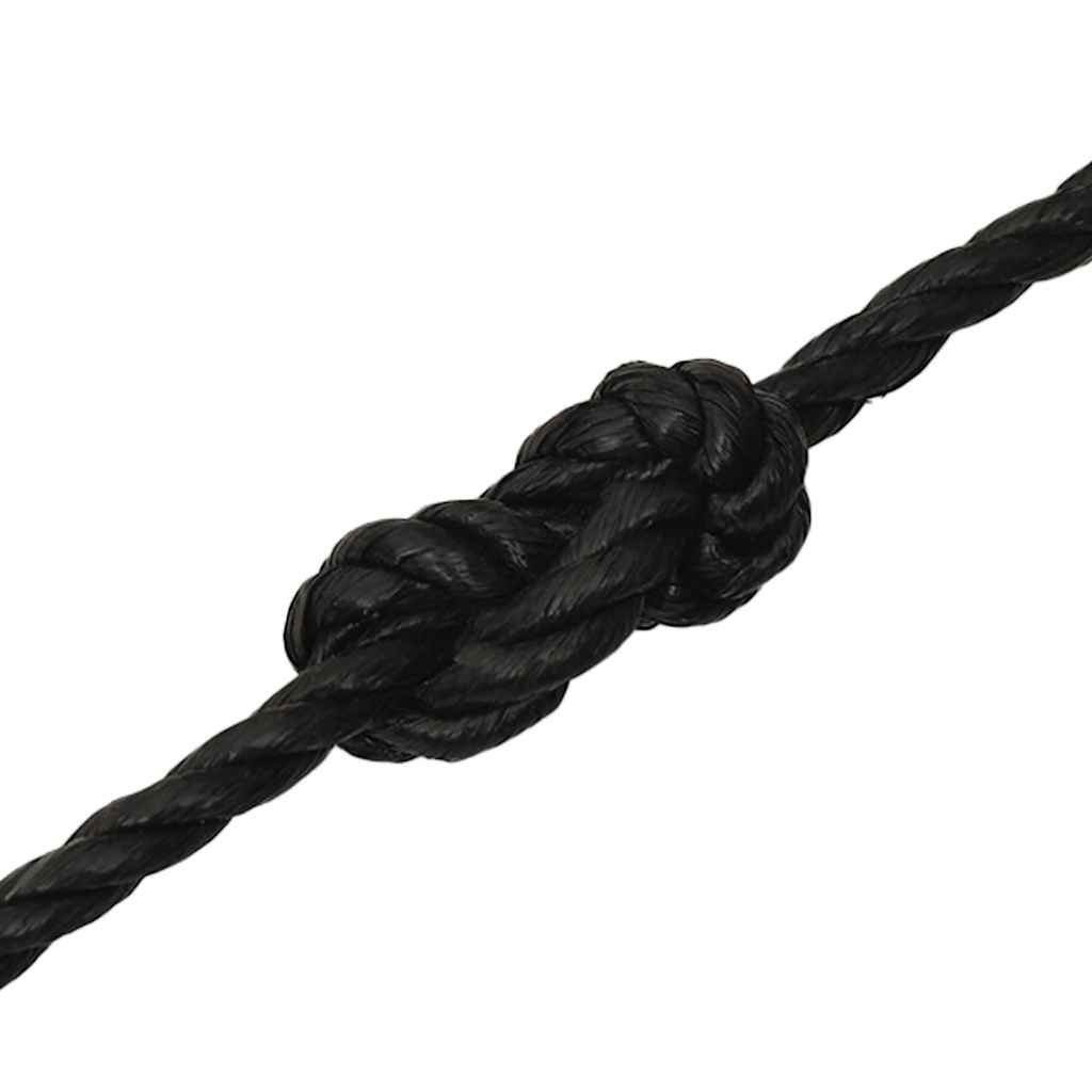 Radno uže crno 10 mm 50 m od polipropilena