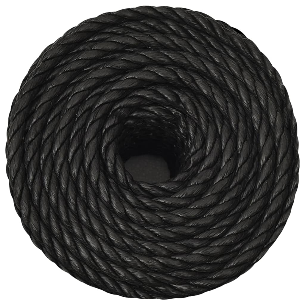 Radno uže crni 6 mm 250 m od polipropilena