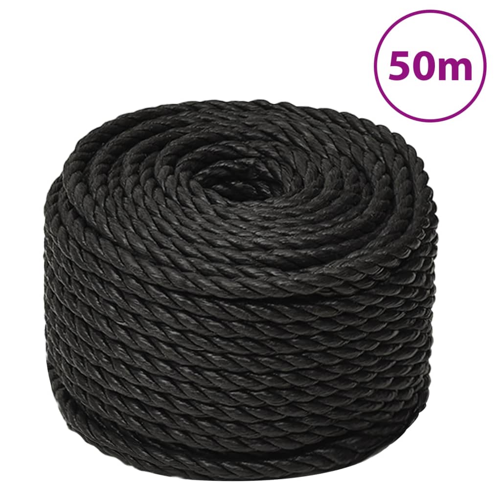 Radno uže crni 20 mm 50 m od polipropilena