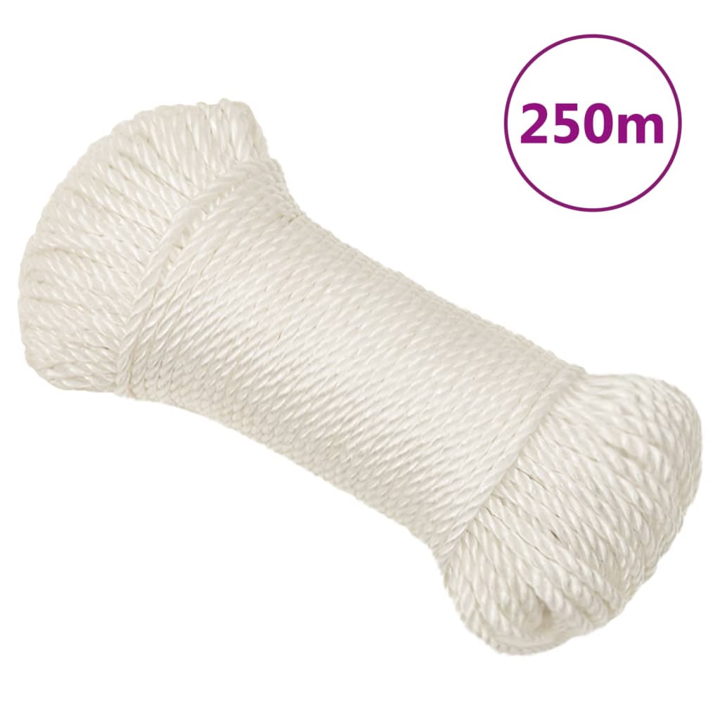 Radno uže bijeli 6 mm 250 m od polipropilena