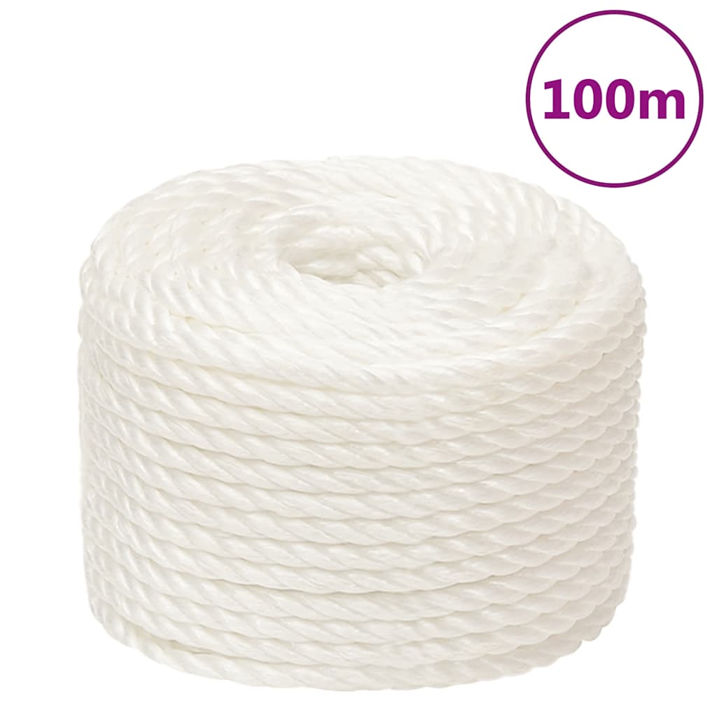 Radno uže bijelo 16 mm 100 m od polipropilena