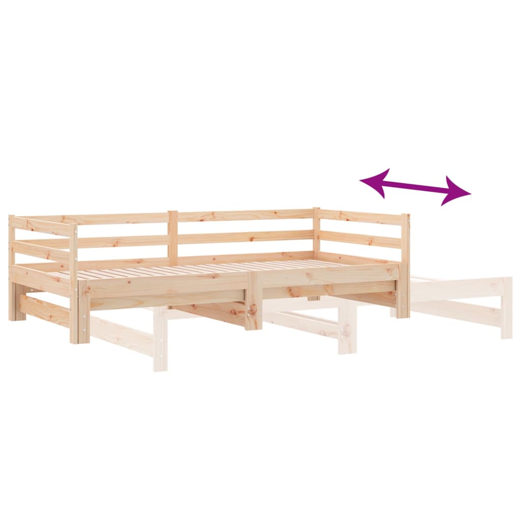 Dnevni krevet na izvlačenje bez madraca 80x200 cm