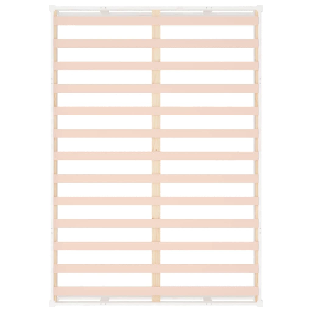 okvir za krevet bijeli 200 x 200 cm od masivnog drva