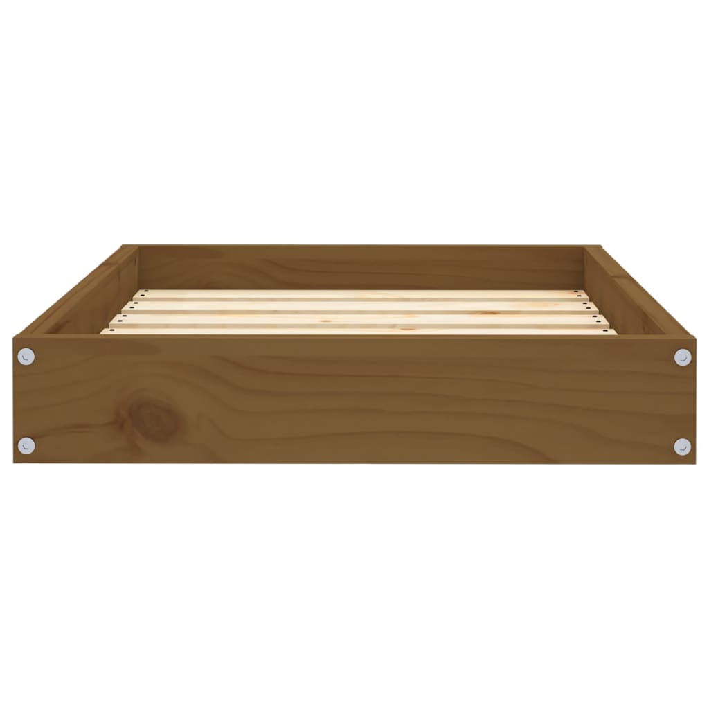 Dnevni ležaj smeđa boja meda 61,5x49x9 cm od masivne borovine