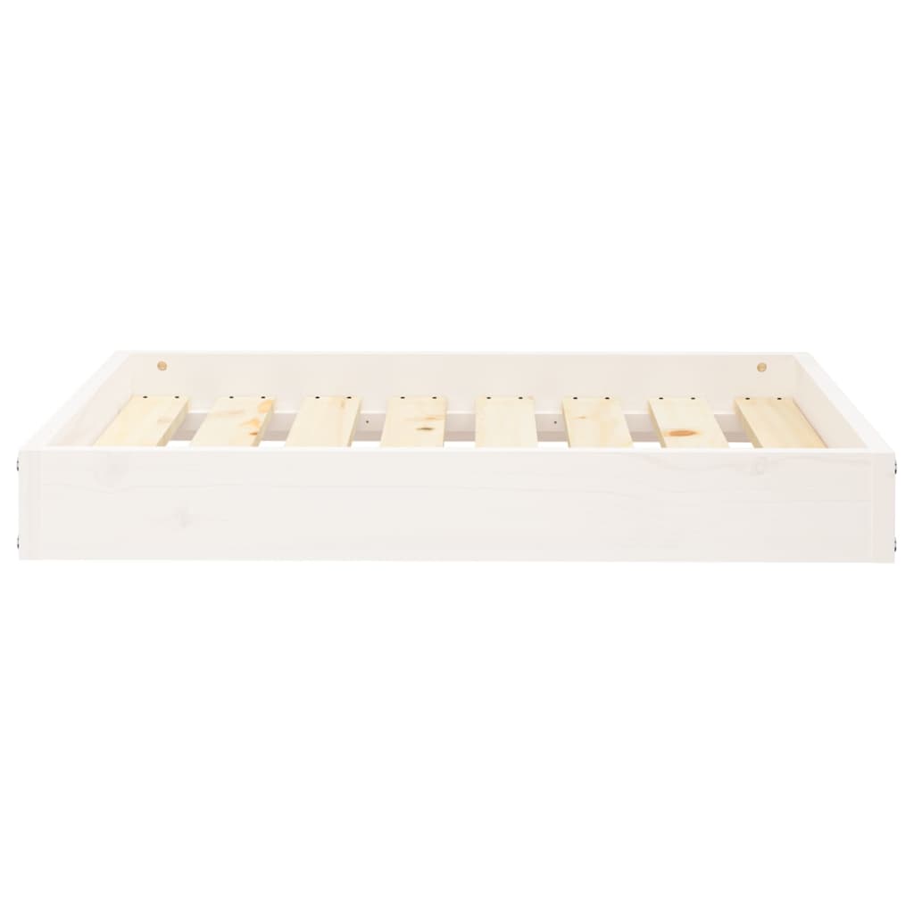 Krevet za pse bijeli 71,5x54x9 cm od masivne borovine