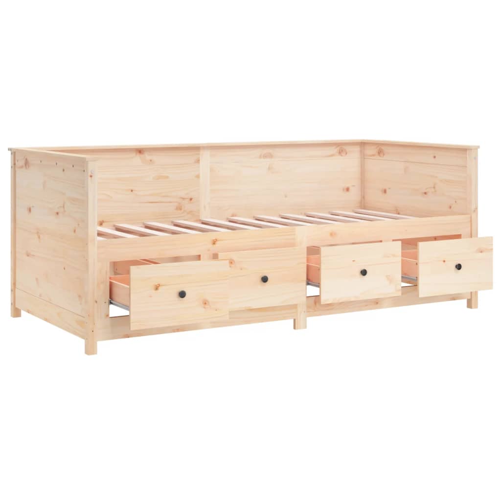 Dnevni krevet bez madraca 90 x 190 cm od masivne borovine