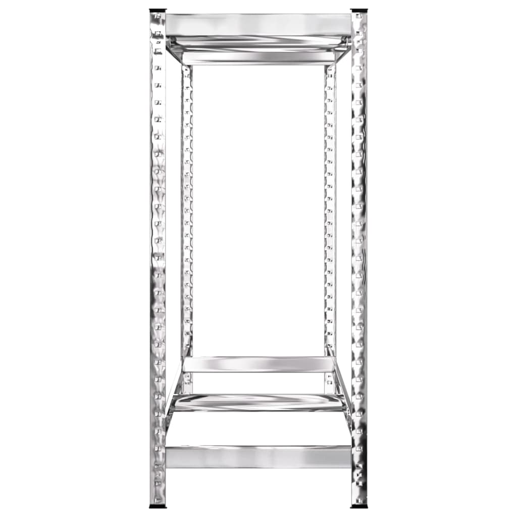 Stalci za gume s 2 razine 2 kom srebrni 110x40x110 cm čelični