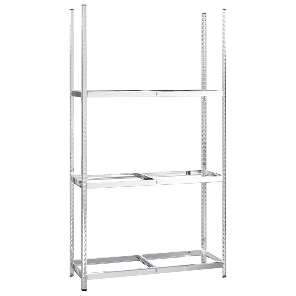 Stalci za gume s 3 razine 2 kom srebrni 110x40x200 cm čelični