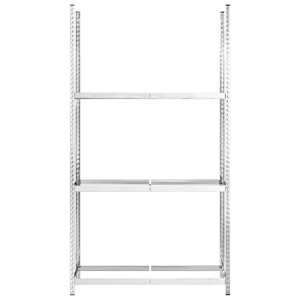 Stalci za gume s 3 razine 2 kom srebrni 110x40x200 cm čelični