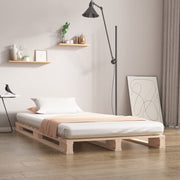 Krevet od paleta 90 x 200 cm od masivne borovine