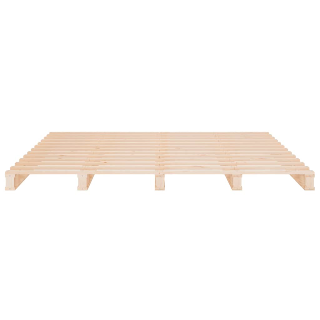 Krevet od paleta 200 x 200 cm od masivne borovine