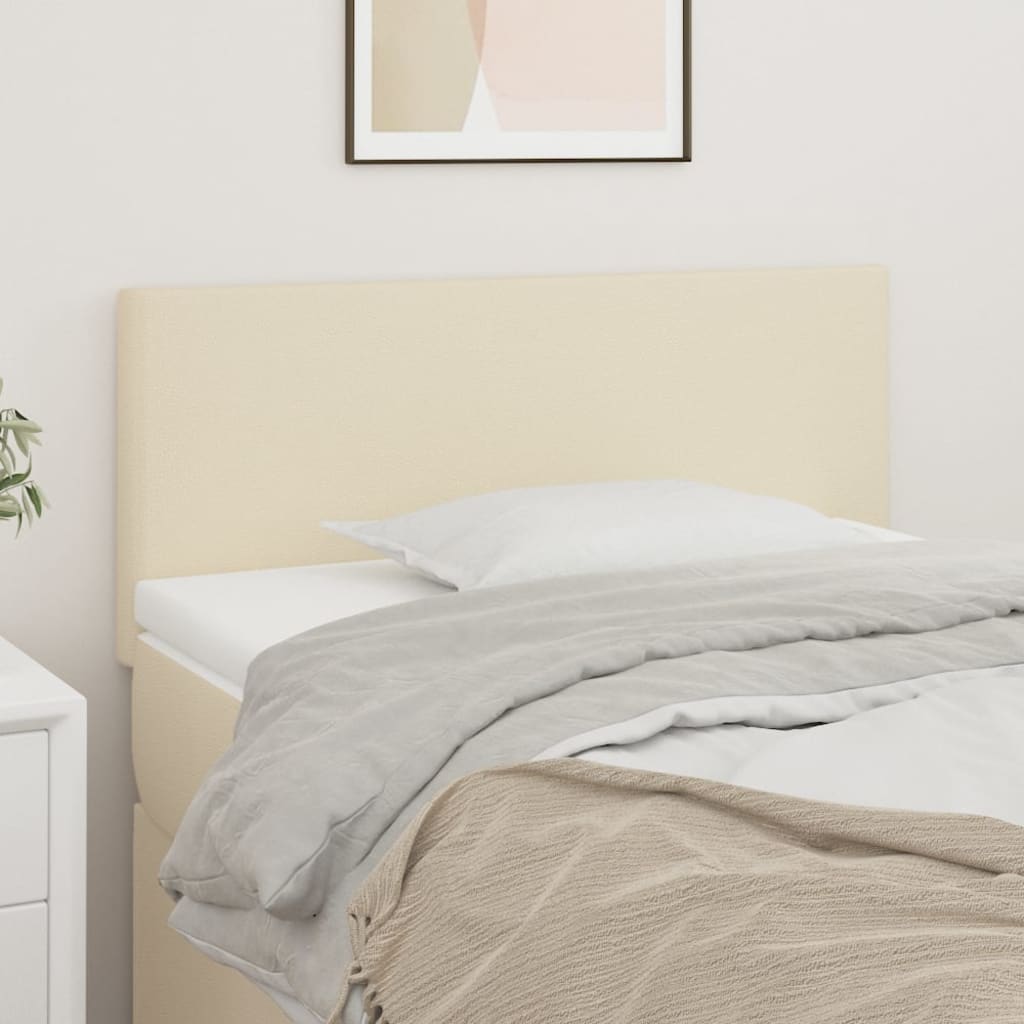 Uzglavlje krem 80 x 5 x 78/88 cm od umjetne kože