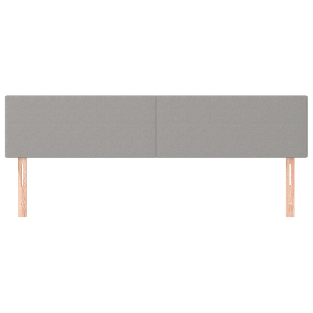 Uzglavlja svjetlosiva 160x5x78/88 cm od tkanine