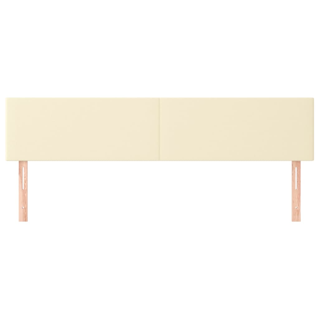 Uzglavlja krem 160x5x78/88 cm od umjetne kože