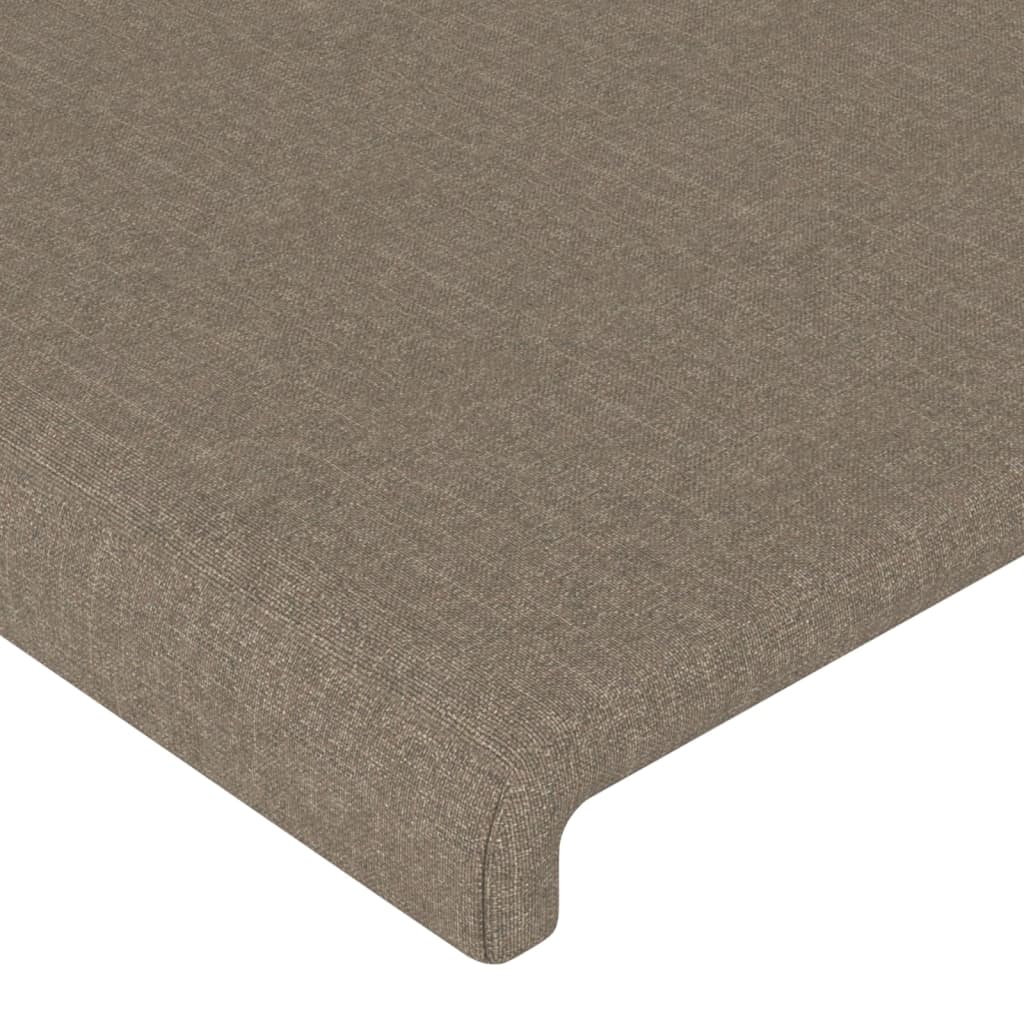 Uzglavlja smeđesiva 180x5x78/88 cm od tkanine