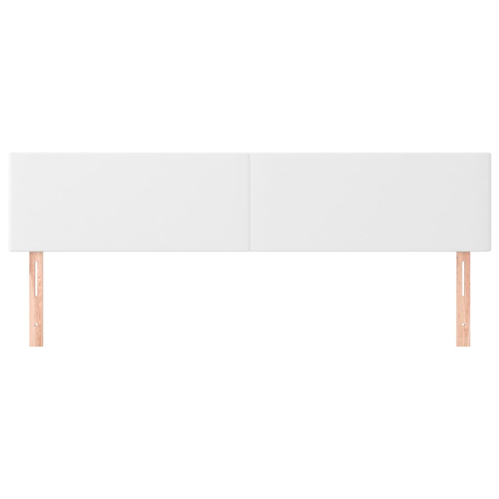 Uzglavlja bijela 180x5x78/88 cm od umjetne kože