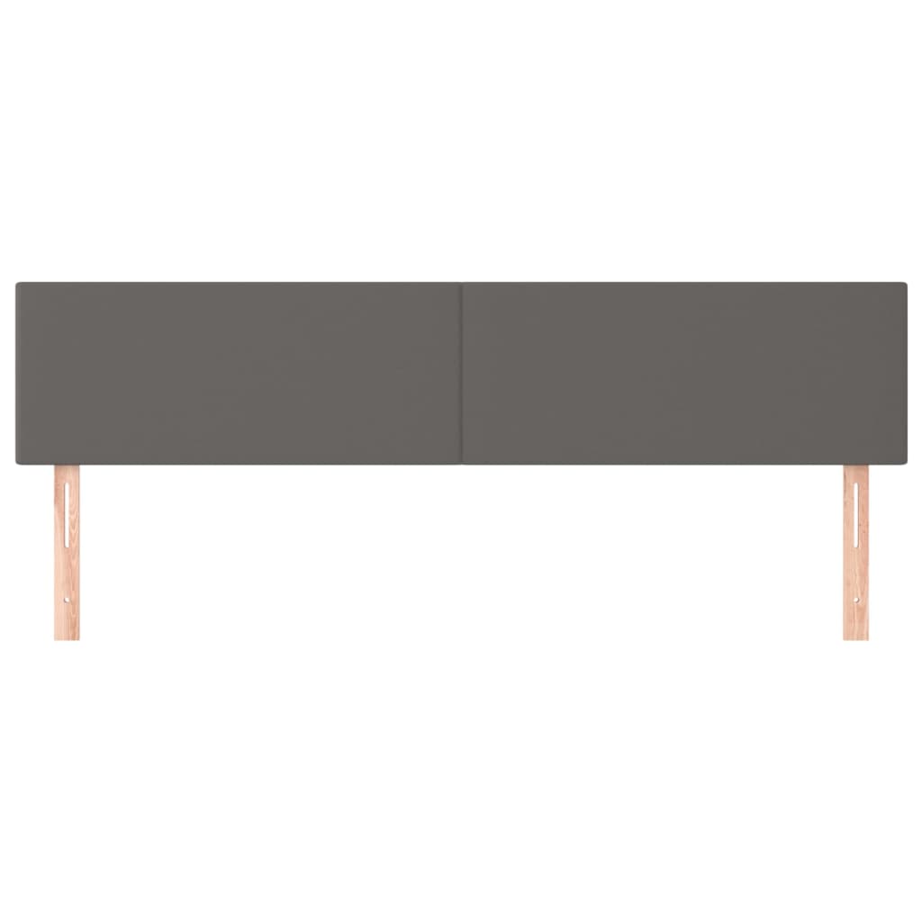 Uzglavlja siva 180x5x78/88 cm od umjetne kože
