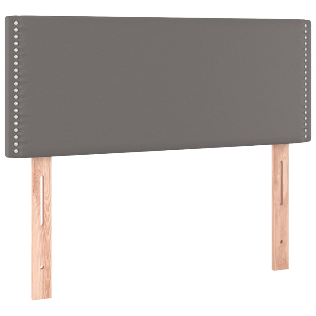 Uzglavlje sivo 80 x 5 x 78/88 cm od umjetne kože