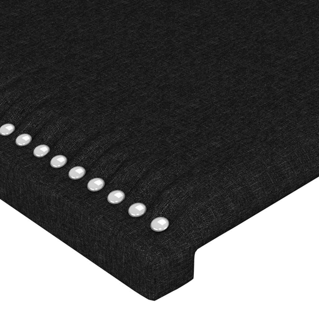 Uzglavlje crno 90x5x78/88 cm od tkanine