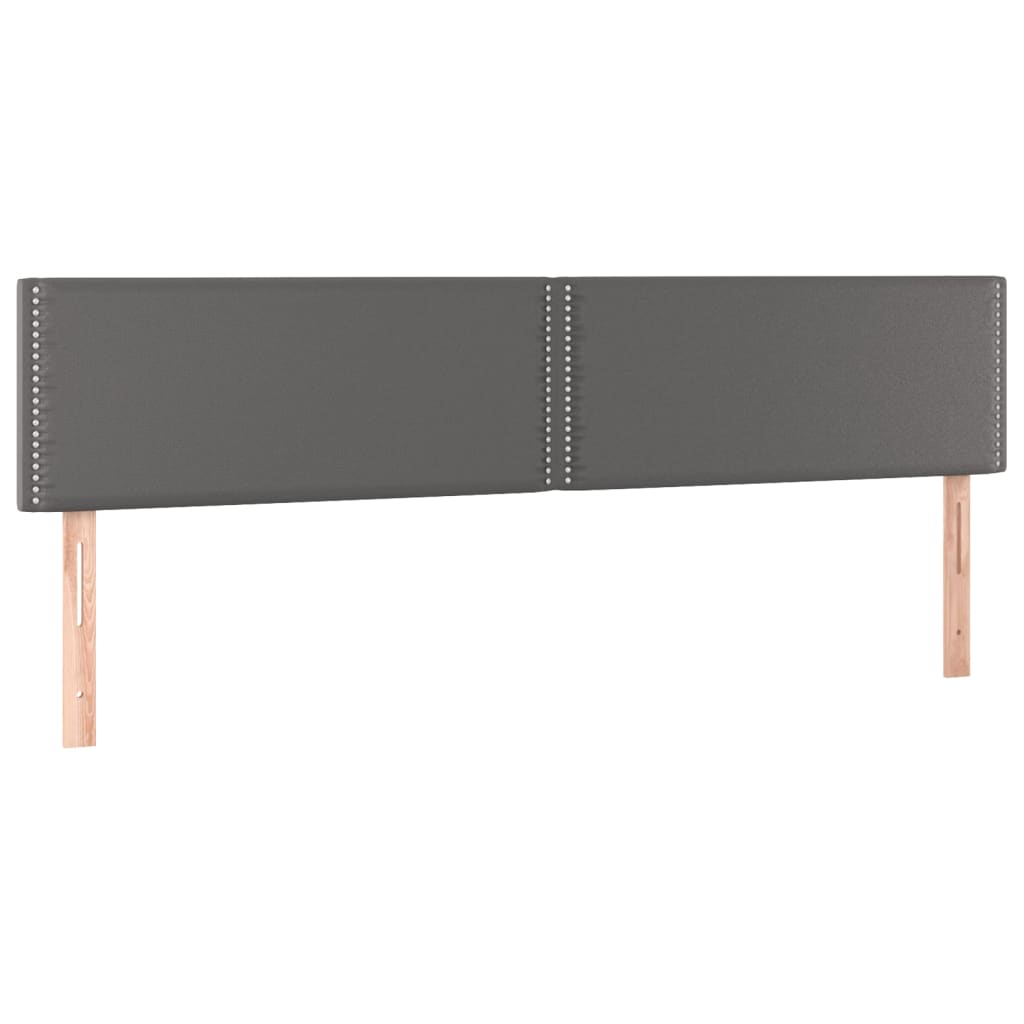 Uzglavlja siva 200x5x78/88 cm od umjetne kože