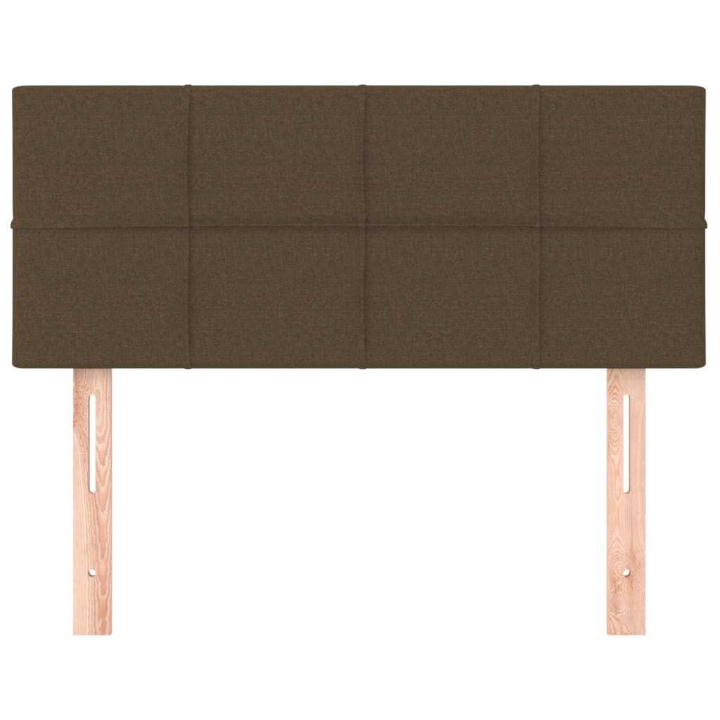 Uzglavlje tamnosmeđe 90x5x78/88 cm od tkanine
